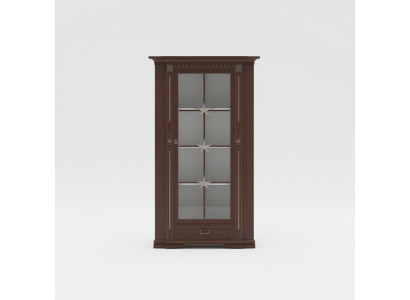 Klassische Vitrine Vitrinenschrank Vitrinen Glasschrank Schrank Kolonial OW-N