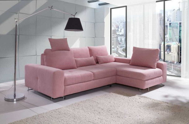 Ecksofa Wohnlandschaft Polster mit Bettfunktion Sofa Ecksofa Couch Ecke Garnitur