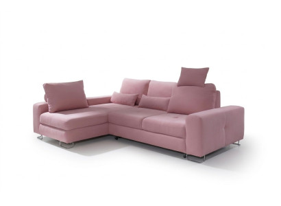 Ecksofa Wohnlandschaft Polster mit Bettfunktion Sofa Ecksofa Couch Ecke Garnitur