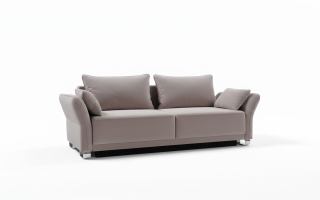 3 Sitz Sofa Couch Textil Polster Stoff Garnitur Schlafsofa Bettfunktion Neu