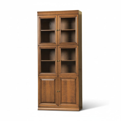 Klassische Schränke Schrank Schrankwand Vitrine Vitrinenschrank Glasschrank SE-1