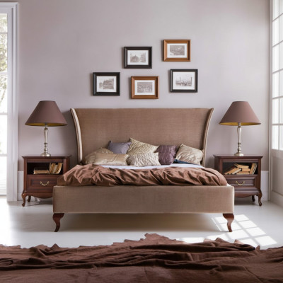 Klassisches Bett Betten Ehebett Doppelbett Holzbett Landhaus - Model CL-1