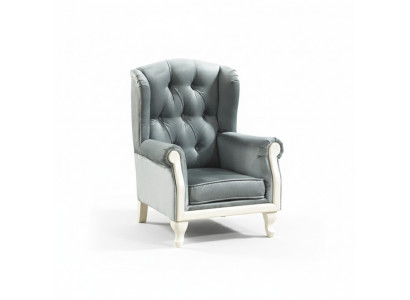 Chesterfield Ohrensessel Sessel Polster Fernseh Büro Couch leder Textil