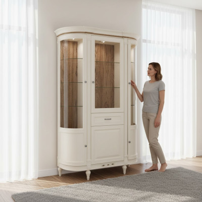 Klassische Vitrine Kommoden Vitrinen Vitrinenschrank Schrank Glasschrank Bücher