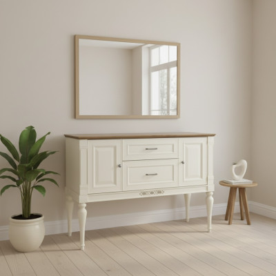 Klassische Kommode Vitrine Kommoden Vitrinen Kommodenschrank Schrank FL-K2A