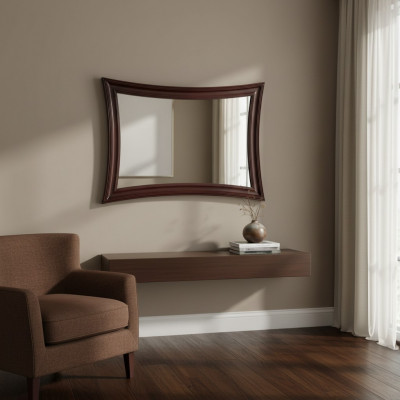 Spiegel Holzrahmen Großer Wandspiegel Klassischer Designer Spiegel -Mo. MI-B NEU