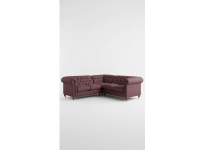 Chesterfield Ecksofa Couch Designer Polster Ecke Textil Sofa Garnitur 1013-14