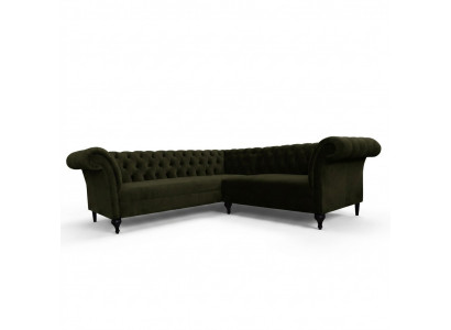 Chesterfield Ecksofa Eckcouch Designer Sofa Couch Samt Ledersofa SLIII Sofa