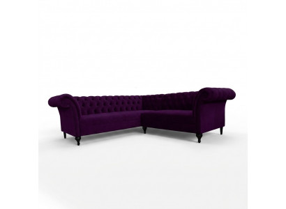 Chesterfield Ecksofa Eckcouch Designer Sofa Couch Samt Ledersofa