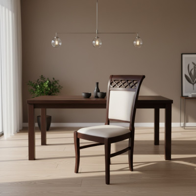 MASSIVHOLZ STUHL ESSZIMMERSTUHL DESIGNER LEDER STUHL STÜHLE ESSZIMMERSTÜHLE K52