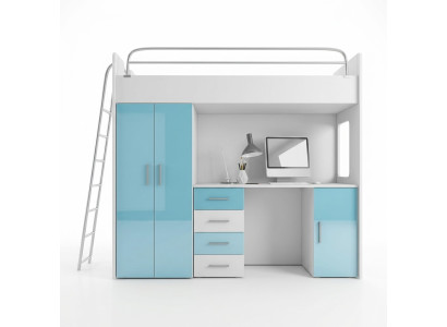 DOPPELSTOCKBETT STOCKBETT ETAGENBETT + SCHREIBTISCH Schrank Betten Kinderzimmer