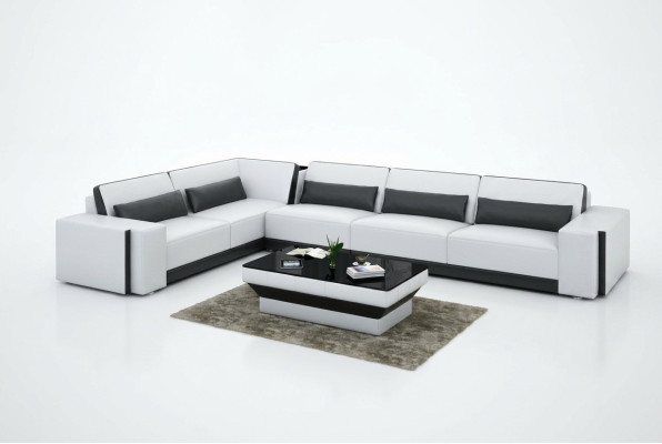 Ledersofa Couch Wohnlandschaft Eck Modern Ecksofa Design Garnitur Sofa
