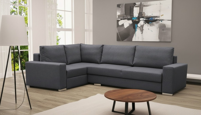 Sofa Schlafsofa Designer Sofa mit Bettfunktion Bettkasten Ecksofa Couch / NEU