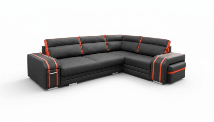 Sofa Schlafsofa Designer Sofa mit Bettfunktion - Bettkasten Ecksofa Couch Sofas