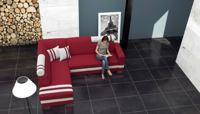 Sofa Schlafsofa Designer Sofa mit Bettfunktion + Bettkasten Ecksofa Couch NEU