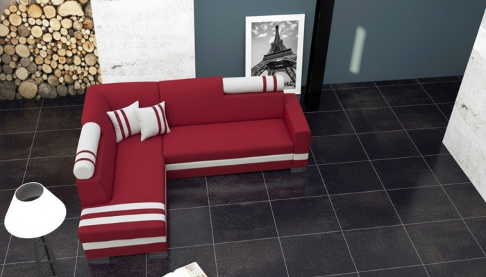 Sofa Schlafsofa Designer Sofa mit Bettfunktion + Bettkasten Ecksofa Couch NEU