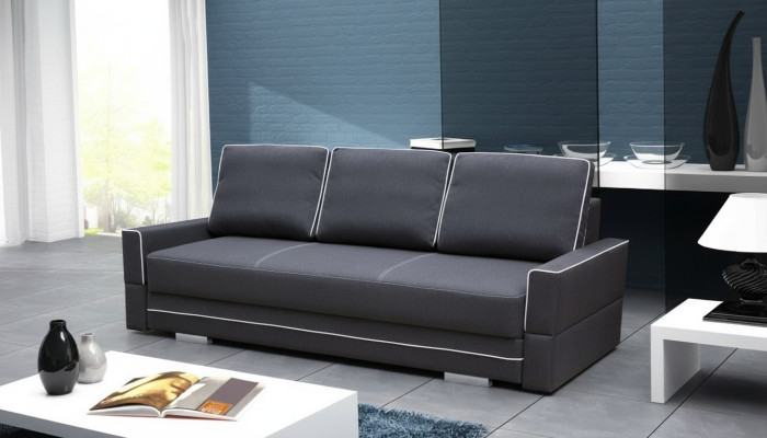 Schlafsofa Klappcouch 3-Sitzer Schlaffunktion + Bettkasten Couch Sofa Klappsofa