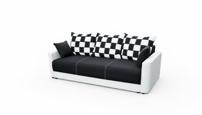 Schlafsofa 3-Sitzer mit Schlaffunktion und Bettkasten - Komfortables Klappsofa