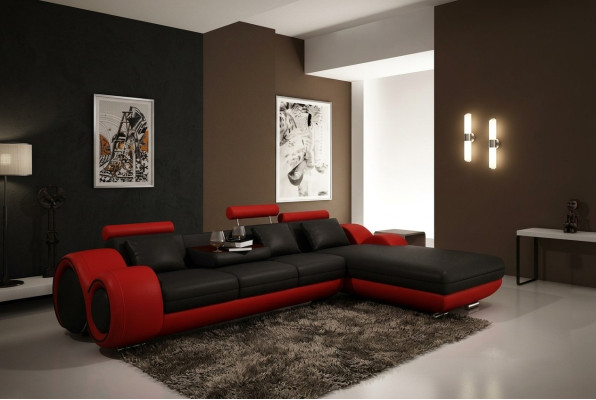 Elegantes Wohnen Luxuriöses Ecksofa in perfekter L-Form Sofa Wohzimmer