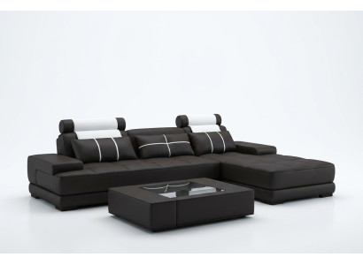Ledersofa Ecksofa Sofa Couch Polster Ecke Designer Sofas Couchen Neu Paris Weiß