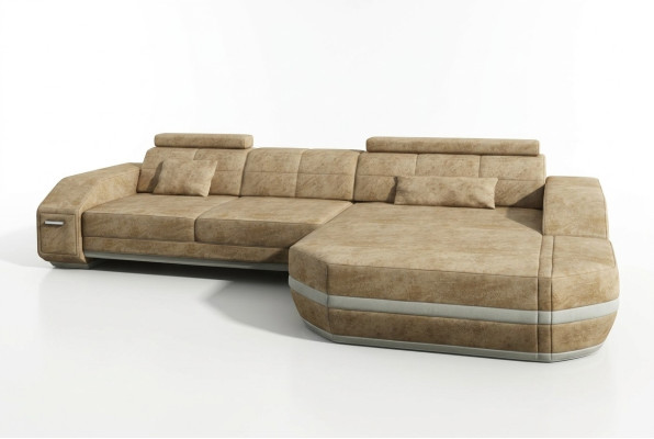 Ecksofa Sofa Couch Polster Design Wohnlandschaft Design Eckgarnitur