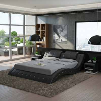 Luxus Leder Bett Design Polster Betten Doppel Ehe 140/160/180 LB8824B