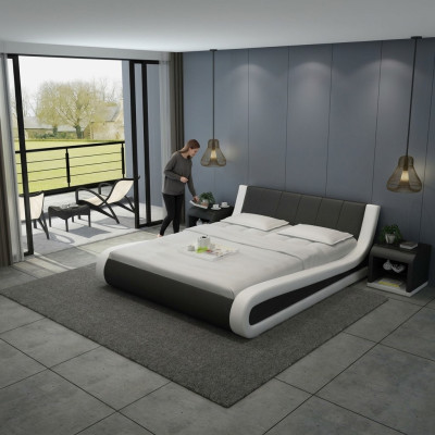 Wasserbett Hotel Doppel Bett Betten Komplett Lederbett Polsterbett Wasser LB8829
