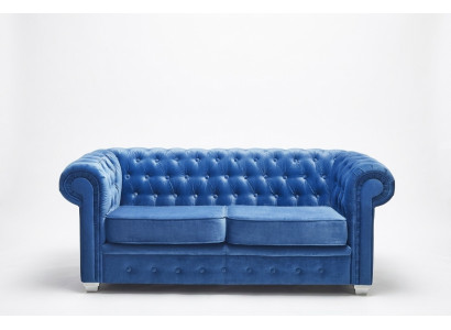 Chesterfield Design Luxus Polster Sofa Couch Sitz Garnitur Leder Textil Neu #H3