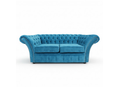 Chesterfield Sofa Couch Polster Sofas Klassischer 2Sitzer Leder Stoff Winchester