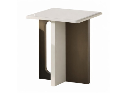 Eleganter moderner Beistelltisch mit zweifarbiger Designkombination