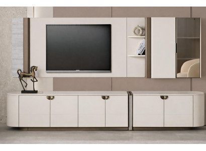 Wohnzimmer-Set mit großer und kleiner Panorama-Paneele, TV-Set