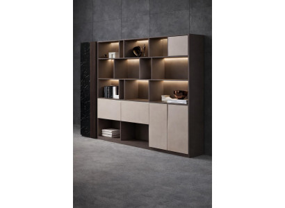 Stilvolles Bücherregal Luxuriöse Wohnzimmer Holzregale Edle Möbel