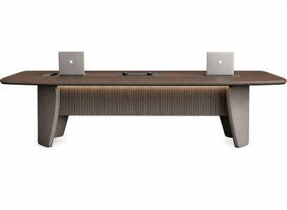 Eleganter Konferenztisch mit LED-Beleuchtung und modernem Design