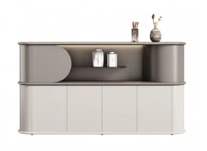 Modernes Sideboard mit eleganter Beleuchtung und minimalistischer Form