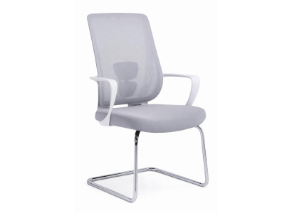Ergonomischer Bürostuhl mit verstellbarem Schwinggestell in Grau