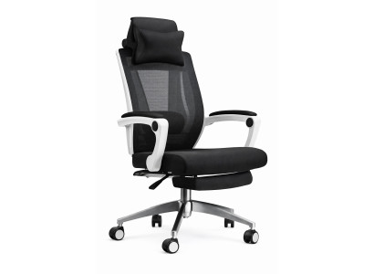 Ergonomischer Bürostuhl mit verstellbarer Kopfstütze und Armlehnen