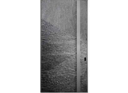 Graue Design-Drehtür Moderne Aluminium-Drehtür Premium-Türen für Ferienhäuser