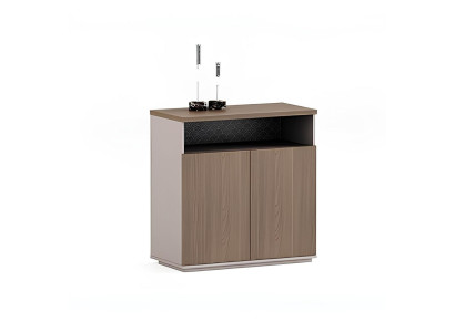 Luxuriöse Kommode Holz Braun mit Stauraum Praktischem Design Büromöbel