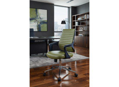 Ergonomischer Bürostuhl mit Kunstleder und stabilem Metallgestell