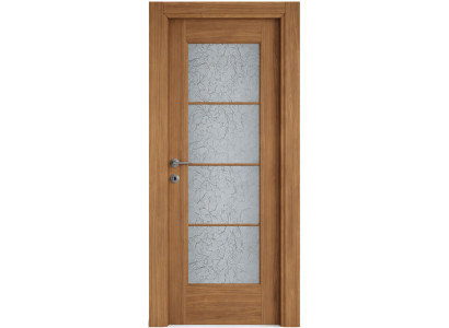 Braune Innentür mit Glas moderne hochwertige Tür aus MDF Türen für zu Hause