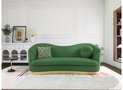 Luxuriöses Sofa 3 Sitzer Wohnzimmermöbel Grün Sitz Moderne Design