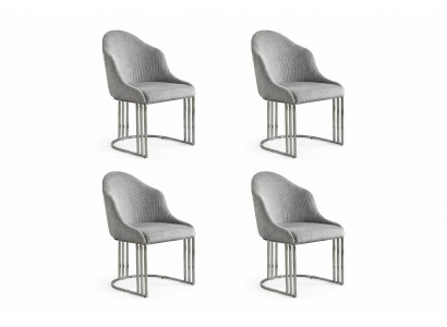 Esszimmer 4x Stühle Luxuriöser Modernes Komfortable Polstersitz  Design