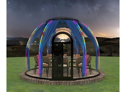 Großer Gartenpavillon für 10–12 Personen Robuster Pavillon mit UV-Schutz