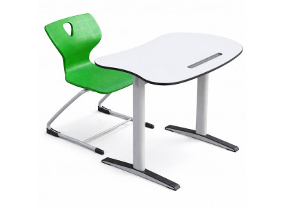 Ergonomische moderne Schulbank mit komfortablem Stuhl Set Premium