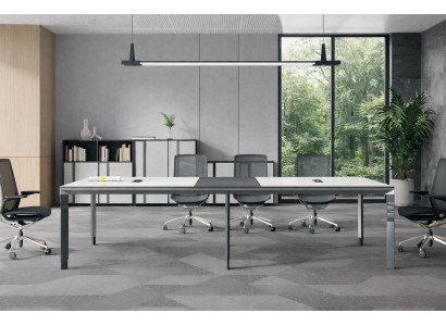 Designer Konferenztisch Luxuriöse Bürotisch Holz Besprechungstisch