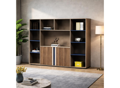 Braunes Bücherregal Hochwertiger Aktenschrank Exklusive Einrichtung