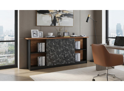 Konsole aus Holz und Marmor für moderne Wohnräume