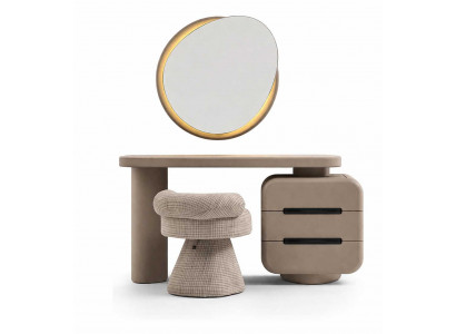 Schlafzimmer Komplettes Schminktisch mit Spiegel Komfortabler Hocker