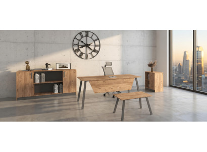 Funktionales Möbel Set für Ihr Büro Schreibtisch Konsole Couchtisch