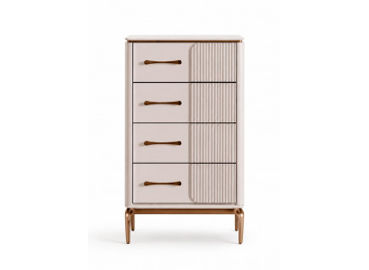 Moderne Kommode im minimalistischen Design mit vertikalen Rillen